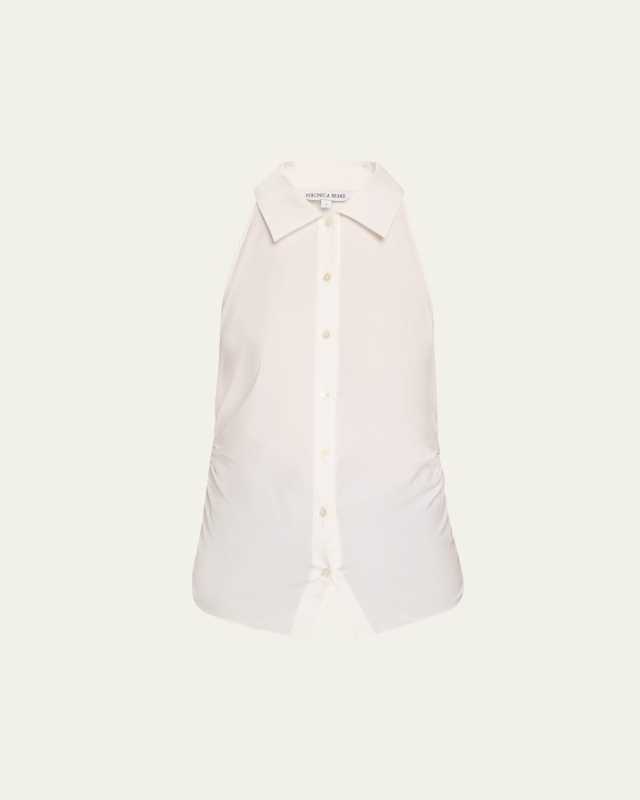Regina Sleeveless Button-Front Shirt